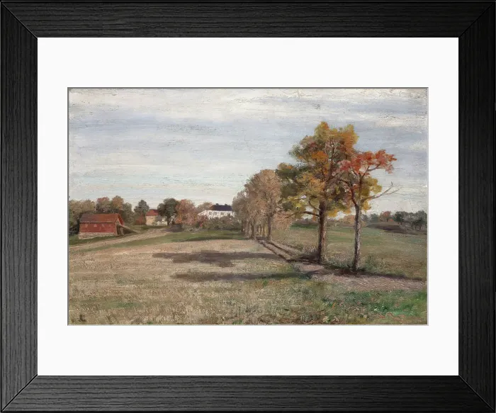 Framed Print : Manor outside Holmestrand, probably 1899. Creator: Fredrik Jonas Lucian Botfield Collett Framed Print : Manor outside Holmestrand, probably 1899. Creator: Fredrik Jonas Lucian Botfield Collett