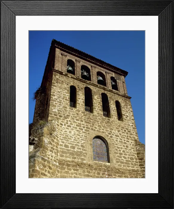 Framed Print : Bell tower, San Gil church, Cervera del Rio Alhama, La Rioja, Spain, 15th-17th century (2001). Creator: LTL Framed Print : Bell tower, San Gil church, Cervera del Rio Alhama, La Rioja, Spain, 15th-17th century (2001). Creator: LTL