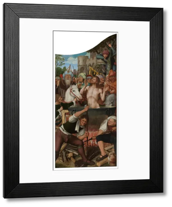 Framed Print : The Martyrdom of Saint John, 1511. Creator: Quentin Metsys I
