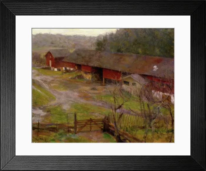 Framed Print : Autumn, 1890. Creator: Erik Werenskiold Framed Print : Autumn, 1890. Creator: Erik Werenskiold