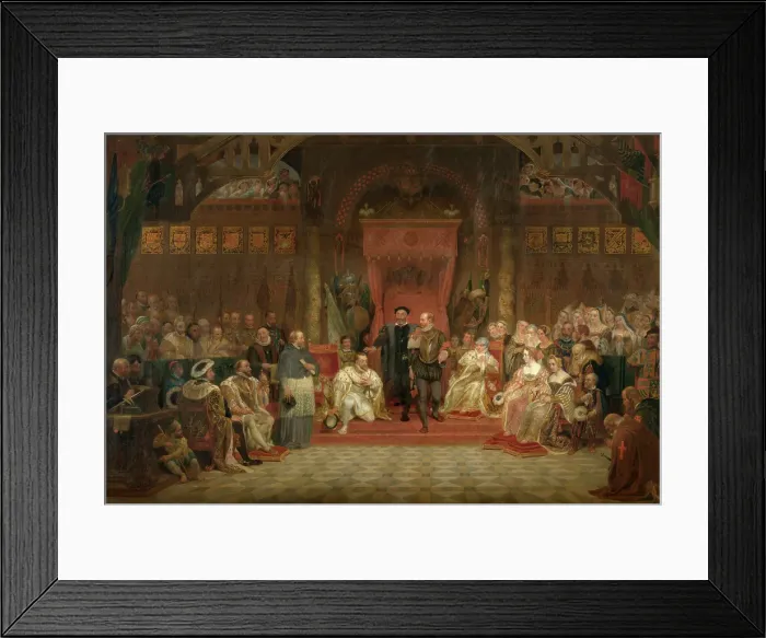 Framed Print : Abdication of Charles V. Creator: Philippe Jacques van Bree