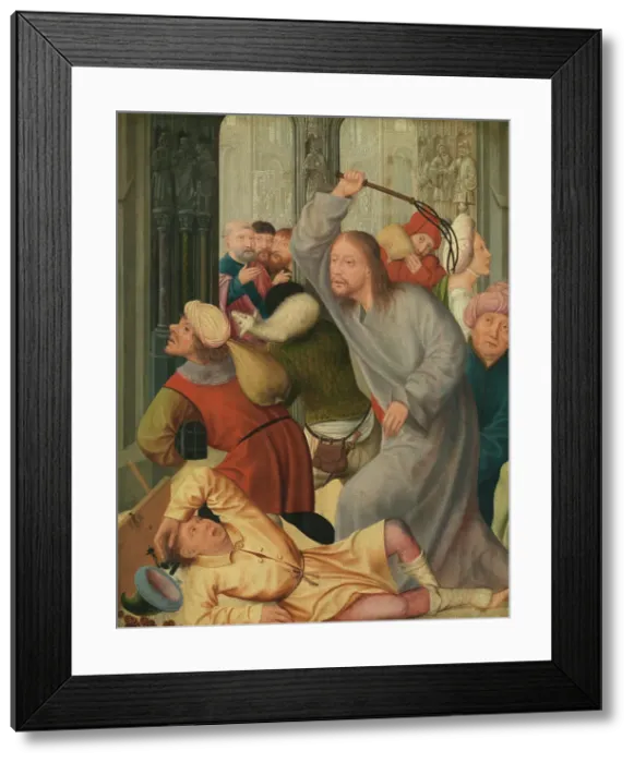 Framed Print : Christ Driving the Money-changers from the Temple, c1510s. Creator: Quentin Metsys I Framed Print : Christ Driving the Money-changers from the Temple, c1510s. Creator: Quentin Metsys I