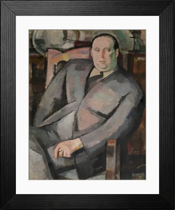 Framed Print : Paul-Gustave van Hecke, 1920. Creator: Henri Ramah Framed Print : Paul-Gustave van Hecke, 1920. Creator: Henri Ramah