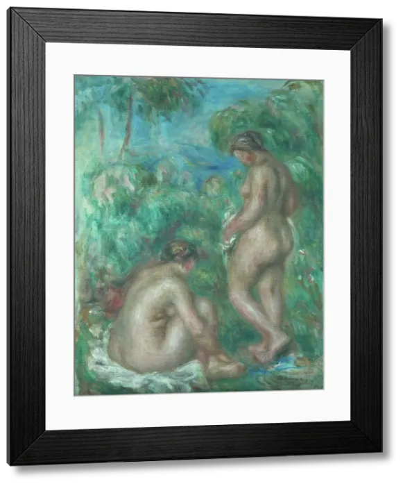 Framed Print : Bathing women, 1916. Creator: Pierre-Auguste Renoir Framed Print : Bathing women, 1916. Creator: Pierre-Auguste Renoir