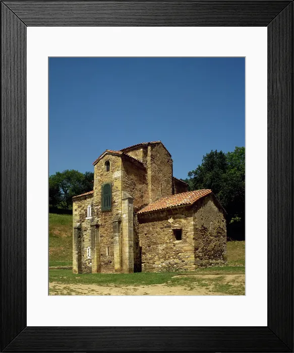 Framed Print : Church of St Michael of Lillo, Oviedo, Spain, 9th century (2002). Creator: LTL Framed Print : Church of St Michael of Lillo, Oviedo, Spain, 9th century (2002). Creator: LTL