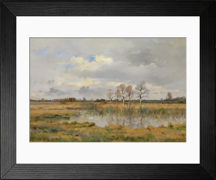 Framed Print : Marsh, 1897. Creator: Pierre Emmanuel Damoye Framed Print : Marsh, 1897. Creator: Pierre Emmanuel Damoye