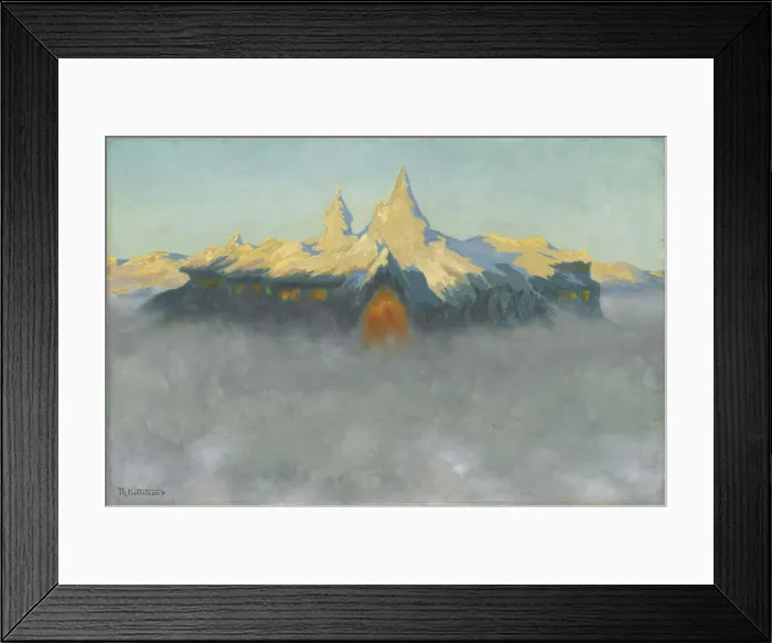 Framed Print : Soria Moria Palace; For Soria Moria Palace, series consisting of twelve paintings... 1900. Creator: Theodor Kittelsen Framed Print : Soria Moria Palace; For Soria Moria Palace, series consisting of twelve paintings... 1900. Creator: Theodor Kittelsen