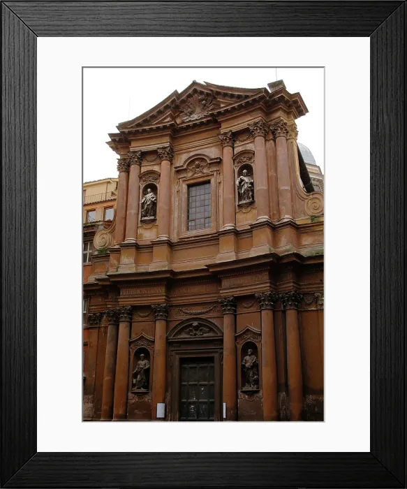 Framed Print : Exterior detail, Church of the Most Holy Trinity of Pilgrims, Rome, Italy, 17th century (2009). Creator: LTL Framed Print : Exterior detail, Church of the Most Holy Trinity of Pilgrims, Rome, Italy, 17th century (2009). Creator: LTL