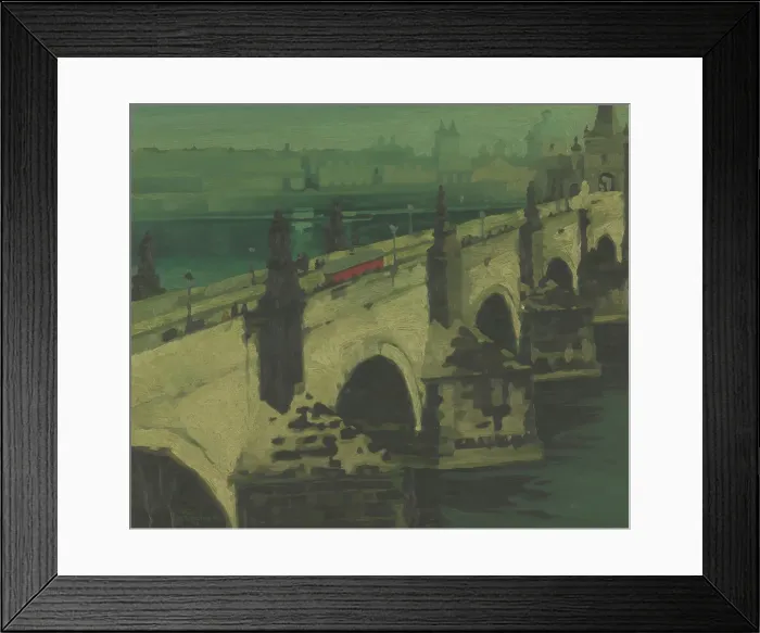 Framed Print : Charles Bridge in Prague, c1900-1949. Creator: Rene Leclercq Framed Print : Charles Bridge in Prague, c1900-1949. Creator: Rene Leclercq