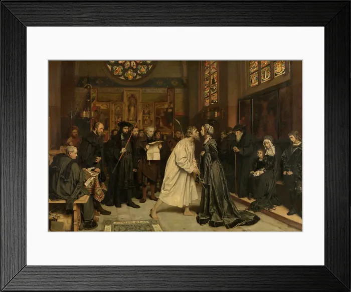 Framed Print : The Settlement, 1879. Creator: Pierre Jean van der Ouderaa Framed Print : The Settlement, 1879. Creator: Pierre Jean van der Ouderaa