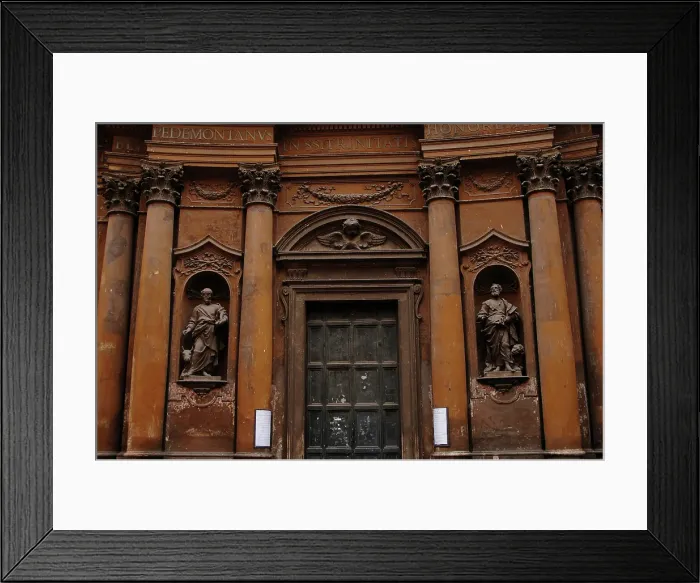 Framed Print : Exterior detail, Church of the Most Holy Trinity of Pilgrims, Rome, Italy, 17th century (2009). Creator: LTL Framed Print : Exterior detail, Church of the Most Holy Trinity of Pilgrims, Rome, Italy, 17th century (2009). Creator: LTL