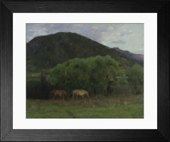 Framed Print : Summer Evening at Kviteseid, 1893. Creator: Erik Werenskiold Framed Print : Summer Evening at Kviteseid, 1893. Creator: Erik Werenskiold