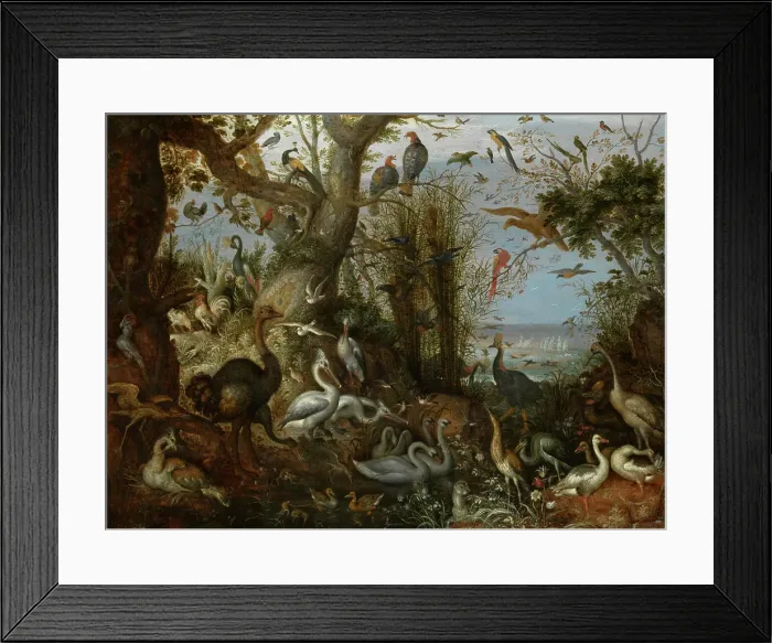 Framed Print : Poultry, 1618. Creator: Roelandt Savery Framed Print : Poultry, 1618. Creator: Roelandt Savery