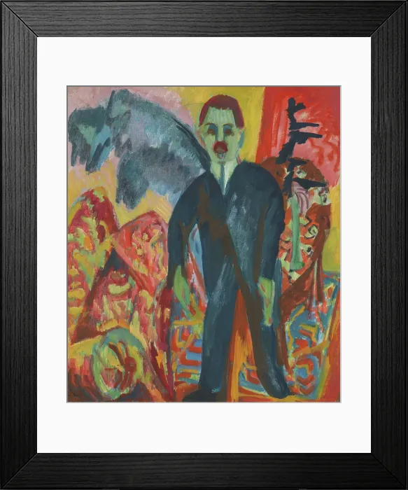 Framed Print : The Nurse, 1917 or 1918. Creator: Ernst Kirchner Framed Print : The Nurse, 1917 or 1918. Creator: Ernst Kirchner