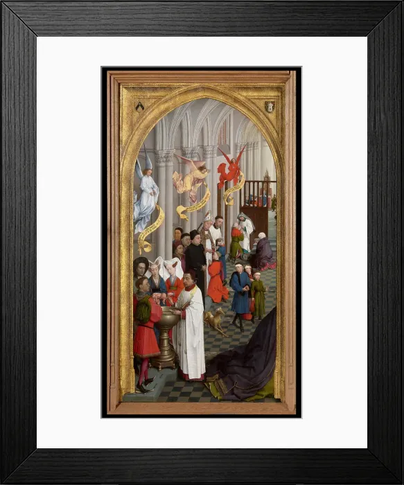 Framed Print : Baptism, Confirmation and Confession, 1440-1445. Creator: Rogier Van der Weyden Framed Print : Baptism, Confirmation and Confession, 1440-1445. Creator: Rogier Van der Weyden