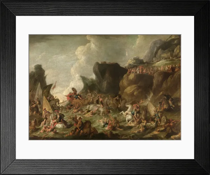 Framed Print : Pharaoh and his Army engulfed in the Red Sea. Creator: Vincent Malo Framed Print : Pharaoh and his Army engulfed in the Red Sea. Creator: Vincent Malo
