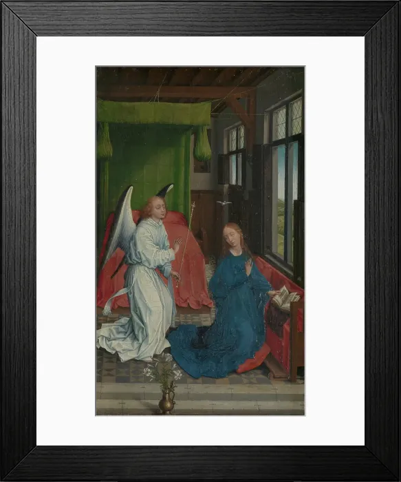 Framed Print : The Annunciation, 1460. Creator: Rogier Van der Weyden Framed Print : The Annunciation, 1460. Creator: Rogier Van der Weyden