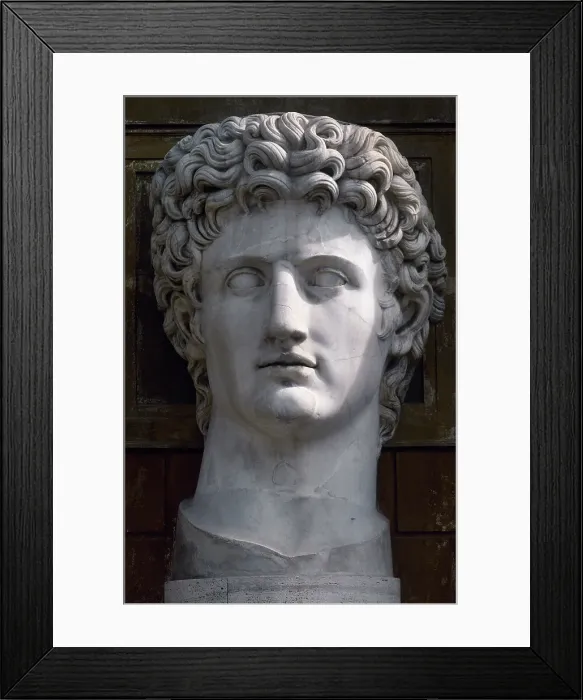 Framed Print : Augustus (63 BC-14 AD), first Roman emperor, Vatican Museums, Vatican City, 1996. Creator: Unknown Framed Print : Augustus (63 BC-14 AD), first Roman emperor, Vatican Museums, Vatican City, 1996. Creator: Unknown