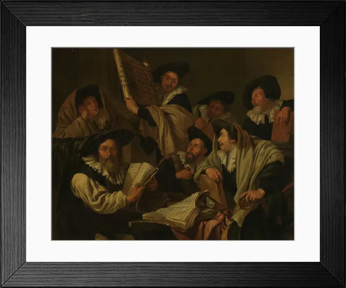 Framed Print : Benediction Being Read in the Synagogue, probably end of 1670s. Creator: Jacob Toorenvliet Framed Print : Benediction Being Read in the Synagogue, probably end of 1670s. Creator: Jacob Toorenvliet