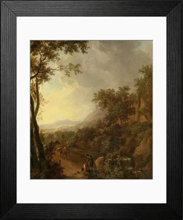Framed Print : Italian Landscape, c1650-1690. Creator: Willem de Heusch Framed Print : Italian Landscape, c1650-1690. Creator: Willem de Heusch