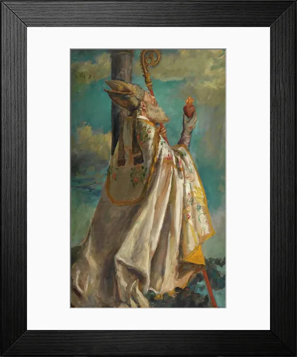 Framed Print : Saint Augustine in Ecstasy. Creator: Romain Looymans Framed Print : Saint Augustine in Ecstasy. Creator: Romain Looymans