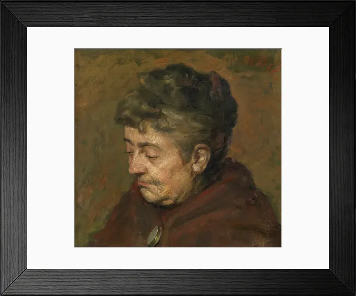 Framed Print : The Artist's Mother. Creator: Romain Looymans Framed Print : The Artist's Mother. Creator: Romain Looymans