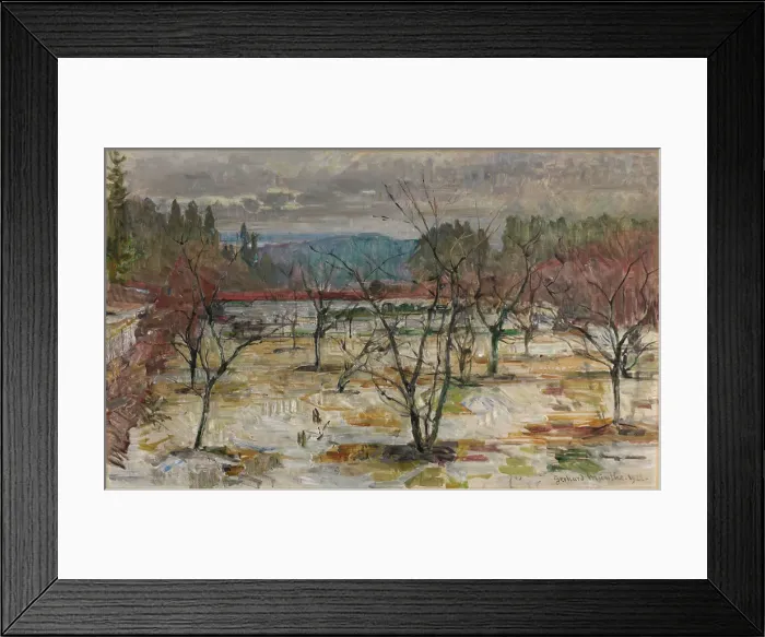 Framed Print : Early Spring, 1922. Creator: Gerhard Munthe