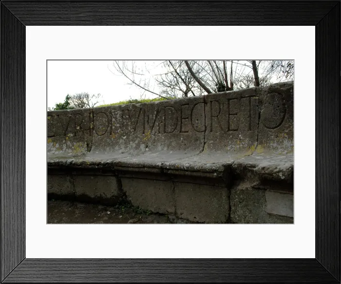 Framed Print : Roman inscription, Pompeii, Italy, 2009. Creator: LTL Framed Print : Roman inscription, Pompeii, Italy, 2009. Creator: LTL