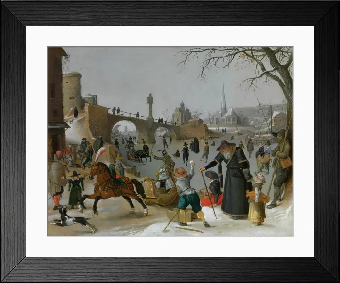 Framed Print : Winter Pleasures. Creator: Sebastian Vrancx Framed Print : Winter Pleasures. Creator: Sebastian Vrancx