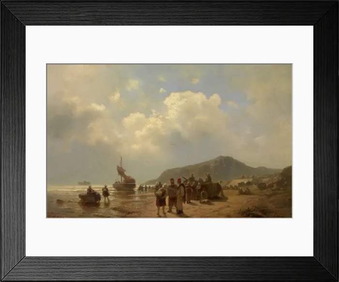 Framed Print : Scheveningen, c1830-1890. Creator: Wilhelm Emile Mayer-Rhodius Framed Print : Scheveningen, c1830-1890. Creator: Wilhelm Emile Mayer-Rhodius