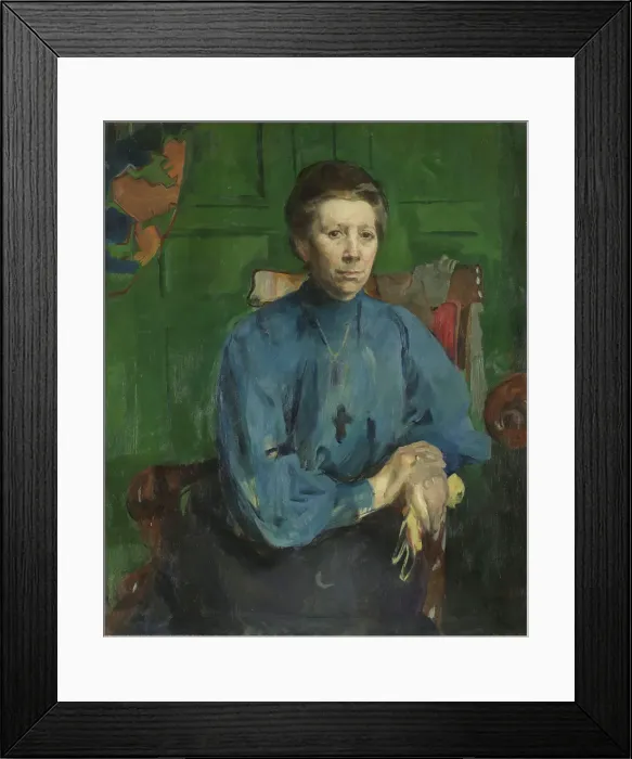 Framed Print : Vedastine Aubert, c1910. Creator: Harriet Backer Framed Print : Vedastine Aubert, c1910. Creator: Harriet Backer