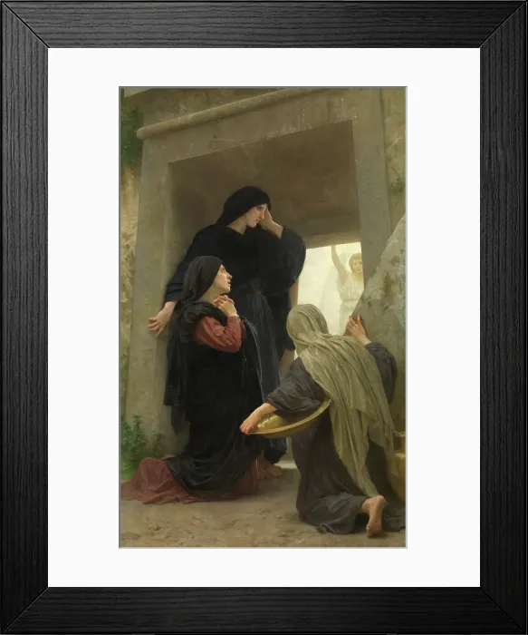 Framed Print : The Holy Women at the Tomb, 1890. Creator: William-Adolphe Bouguereau Framed Print : The Holy Women at the Tomb, 1890. Creator: William-Adolphe Bouguereau