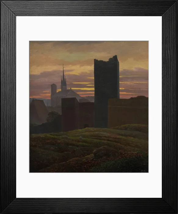 Framed Print : The Imperial Castle, Eger, 1824. Creator: Carl Gustav Carus Framed Print : The Imperial Castle, Eger, 1824. Creator: Carl Gustav Carus