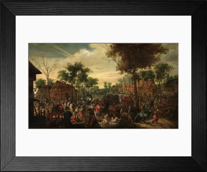 Framed Print : Plundering of a Hamlet. Creator: Sebastian Vrancx Framed Print : Plundering of a Hamlet. Creator: Sebastian Vrancx