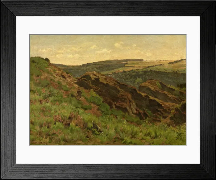 Framed Print : Rocks by Night, c1860-1899. Creator: Theodore Baron Framed Print : Rocks by Night, c1860-1899. Creator: Theodore Baron