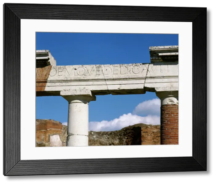 Framed Print : The Building of Eumachia, Pompeii, Campania, Italy, 2002. Creator: LTL Framed Print : The Building of Eumachia, Pompeii, Campania, Italy, 2002. Creator: LTL