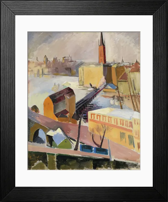 Framed Print : Riddarholm Church, 1914. Creator: Isaac Grunewald Framed Print : Riddarholm Church, 1914. Creator: Isaac Grunewald