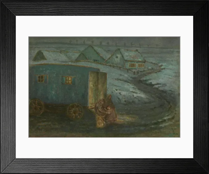 Framed Print : The Caravan, 1910. Creator: William Degouve de Nuncques Framed Print : The Caravan, 1910. Creator: William Degouve de Nuncques