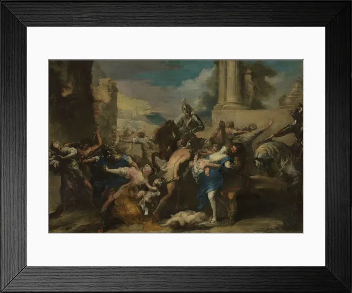 Framed Print : The Massacre of the Innocents, probably between 1650 and 1659. Creator: Valerio Castello Framed Print : The Massacre of the Innocents, probably between 1650 and 1659. Creator: Valerio Castello