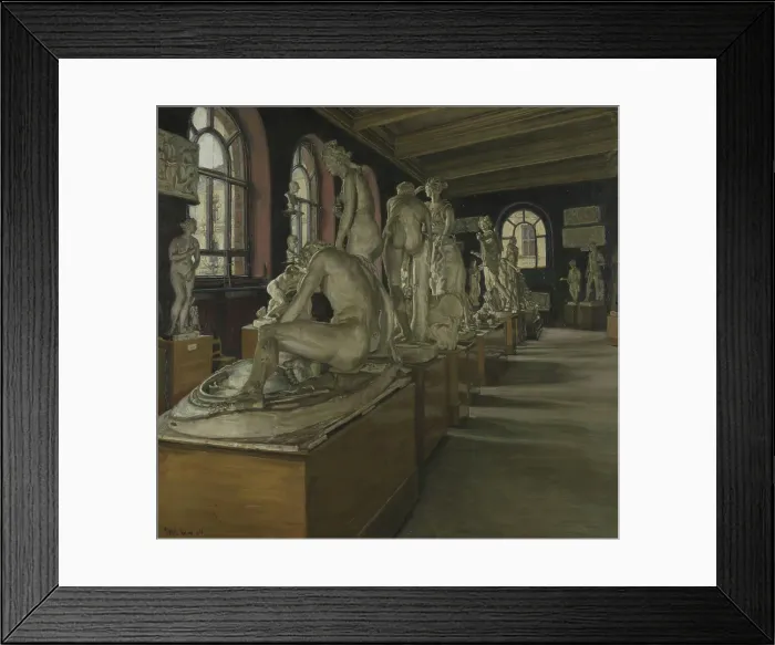 Framed Print : Interior of the National Gallery, 1904. Creator: Ivar Lund Framed Print : Interior of the National Gallery, 1904. Creator: Ivar Lund