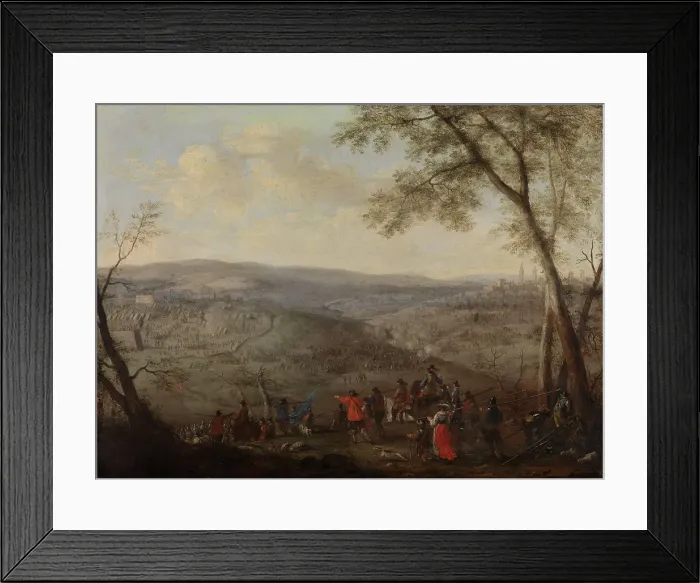 Framed Print : Battle Scene, 17th century. Creator: Adam Frans van der Meulen Framed Print : Battle Scene, 17th century. Creator: Adam Frans van der Meulen