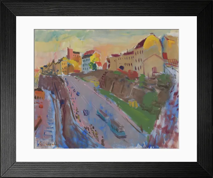 Framed Print : Katarinavagen, 1935. Creator: Isaac Grunewald Framed Print : Katarinavagen, 1935. Creator: Isaac Grunewald