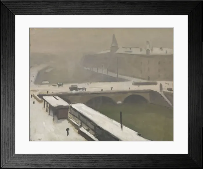 Framed Print : Winter by the Seine, Between 1900 and 1916. Creator: Albert Marquet Framed Print : Winter by the Seine, Between 1900 and 1916. Creator: Albert Marquet