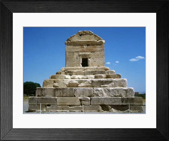 Framed Print : Mausoleum of Cyrus the Great, Achaemenid king of Persia, Pasargadae, Iran, Achaemenid Empire, 1994. Creator: LTL Framed Print : Mausoleum of Cyrus the Great, Achaemenid king of Persia, Pasargadae, Iran, Achaemenid Empire, 1994. Creator: LTL