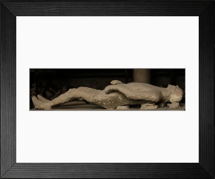 Framed Print : Plaster cast of human remains, Pompeii, Italy, 2009. Creator: LTL Framed Print : Plaster cast of human remains, Pompeii, Italy, 2009. Creator: LTL