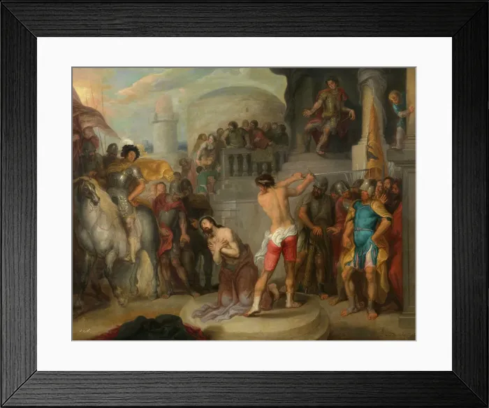 Framed Print : The Beheading of Saint Paul, 1648. Creator: Simon de Vos Framed Print : The Beheading of Saint Paul, 1648. Creator: Simon de Vos