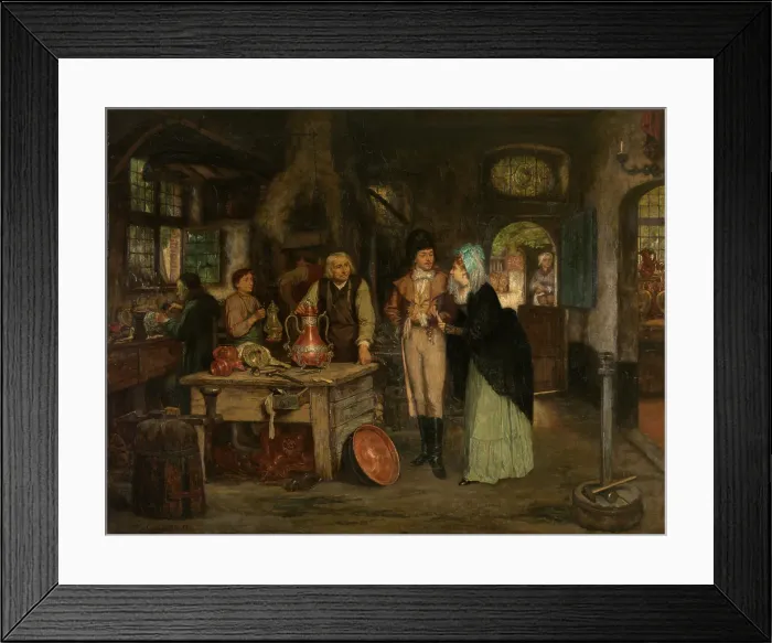 Framed Print : The Studio of Geert de Winter, 1862. Creator: Willem Linnig I Framed Print : The Studio of Geert de Winter, 1862. Creator: Willem Linnig I