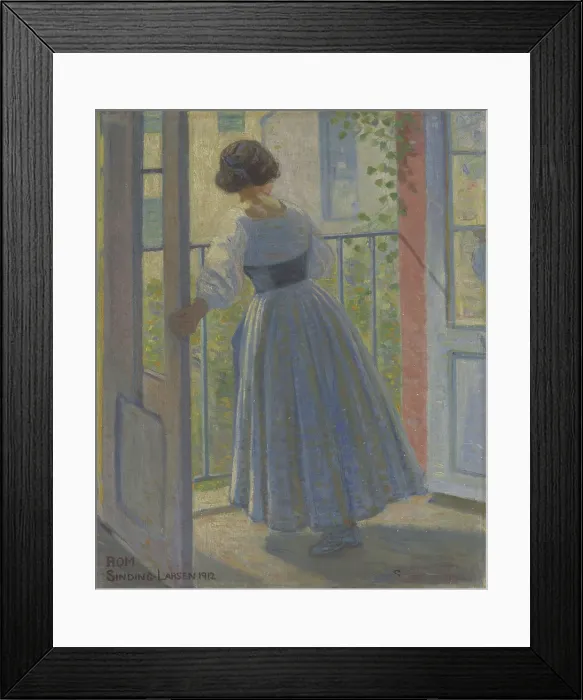 Framed Print : Painting, 1912. Creator: Kristoffer Andres Lange Sinding-Larsen Framed Print : Painting, 1912. Creator: Kristoffer Andres Lange Sinding-Larsen
