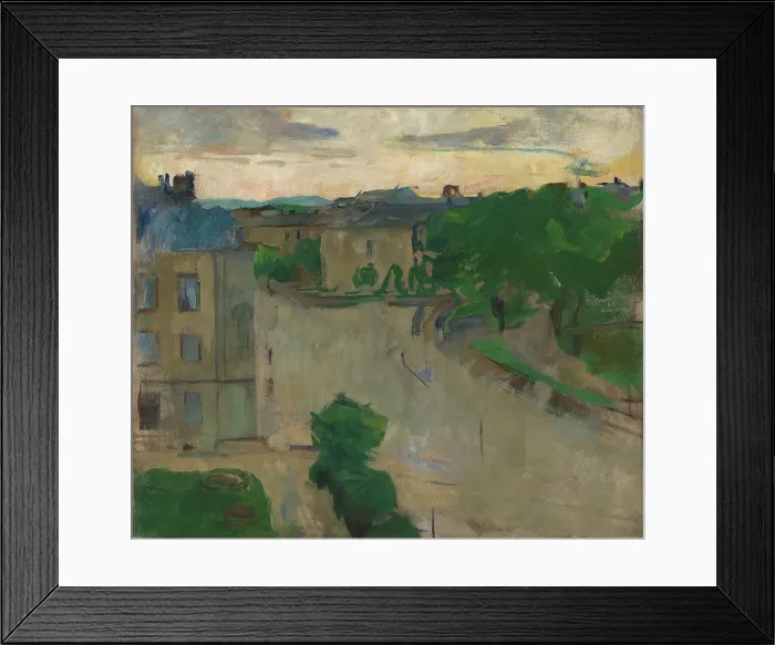 Framed Print : View from my Balcony, Hansteensgate 2, 1915. Creator: Harriet Backer Framed Print : View from my Balcony, Hansteensgate 2, 1915. Creator: Harriet Backer
