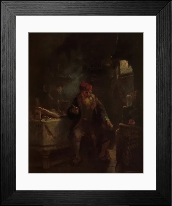 Framed Print : The Alchemist. Creator: Willem Linnig I